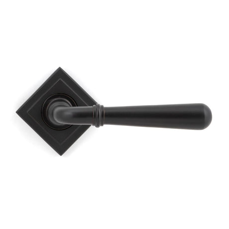 From The Anvil - Aged Bronze Newbury Lever on Rose Set (Square) - Unsprung | Sku. 50032 | Trade Door Handles.