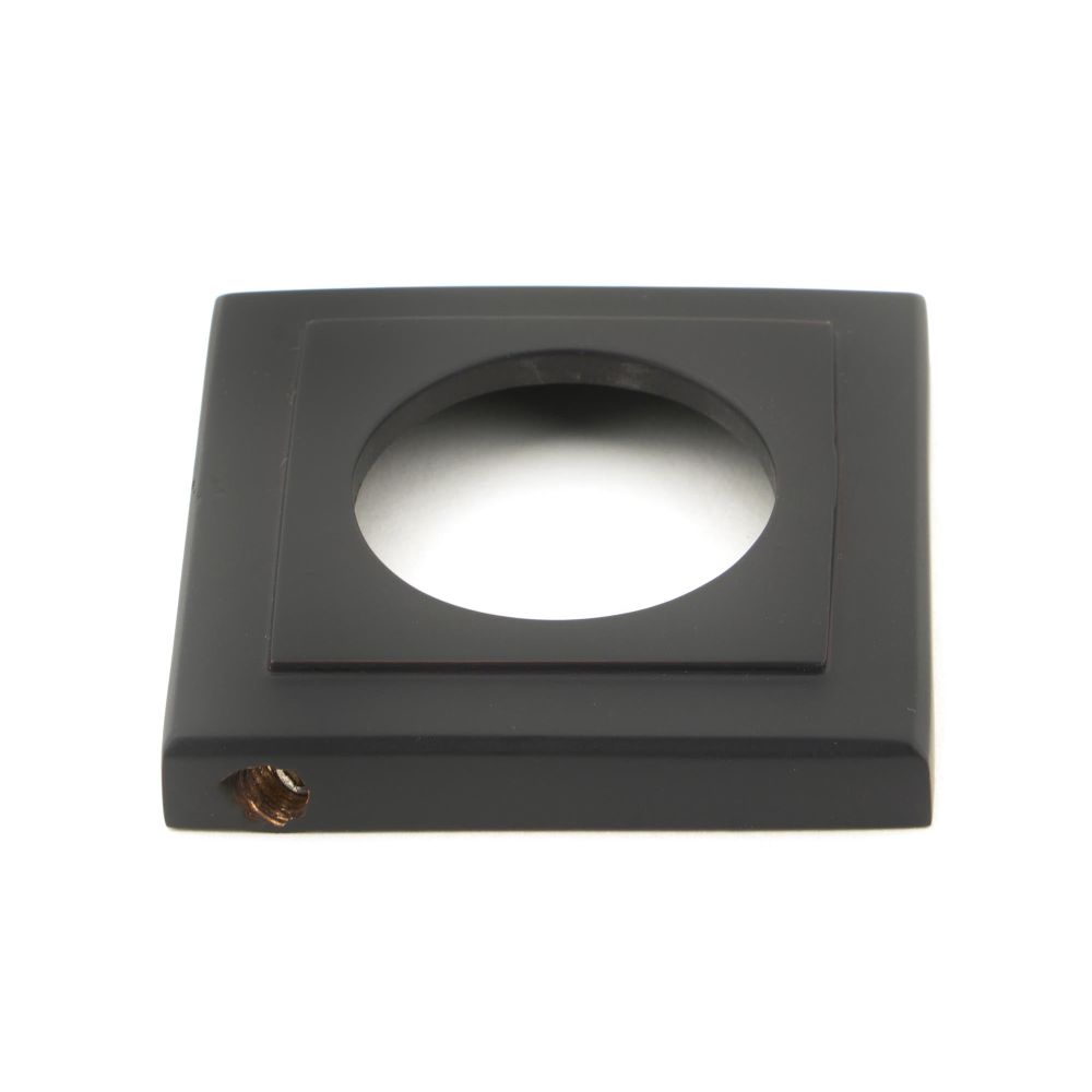 From The Anvil - Aged Bronze Newbury Lever on Rose Set (Square) - Unsprung | Sku. 50032 | Trade Door Handles.