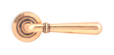 From The Anvil - Polished Bronze Newbury Lever on Rose Set (Plain) - Unsprung | Sku. 50033 | Trade Door Handles.