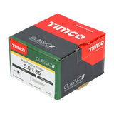 This is an image of Timco - Classic Multi-Purpose Screws - PZ - Double Countersunk - Yellow 5.0 x 35mm - (200 PCS Box) 50035CLAF
