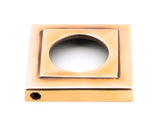 From The Anvil - Polished Bronze Newbury Lever on Rose Set (Square) - Unsprung | Sku. 50036 | Trade Door Handles.