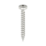 This is an image of Timco - Classic Multi-Purpose Screws - PZ - Pan Head - A2 Stainless Steel 5.0 x 40mm - (200 PCS Box) 50040CLAPSS