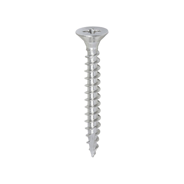 This is an image of Timco - Classic Multi-Purpose Screws - PZ - Double Countersunk - A2 Stainless Steel 5.0 x 40mm - (200 PCS Box) 50040CLASS
