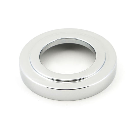 From The Anvil - Polished Chrome Hammered Newbury Lever on Rose Set (Art Deco) - Unsprung | Sku. 50042 | Trade Door Handles.