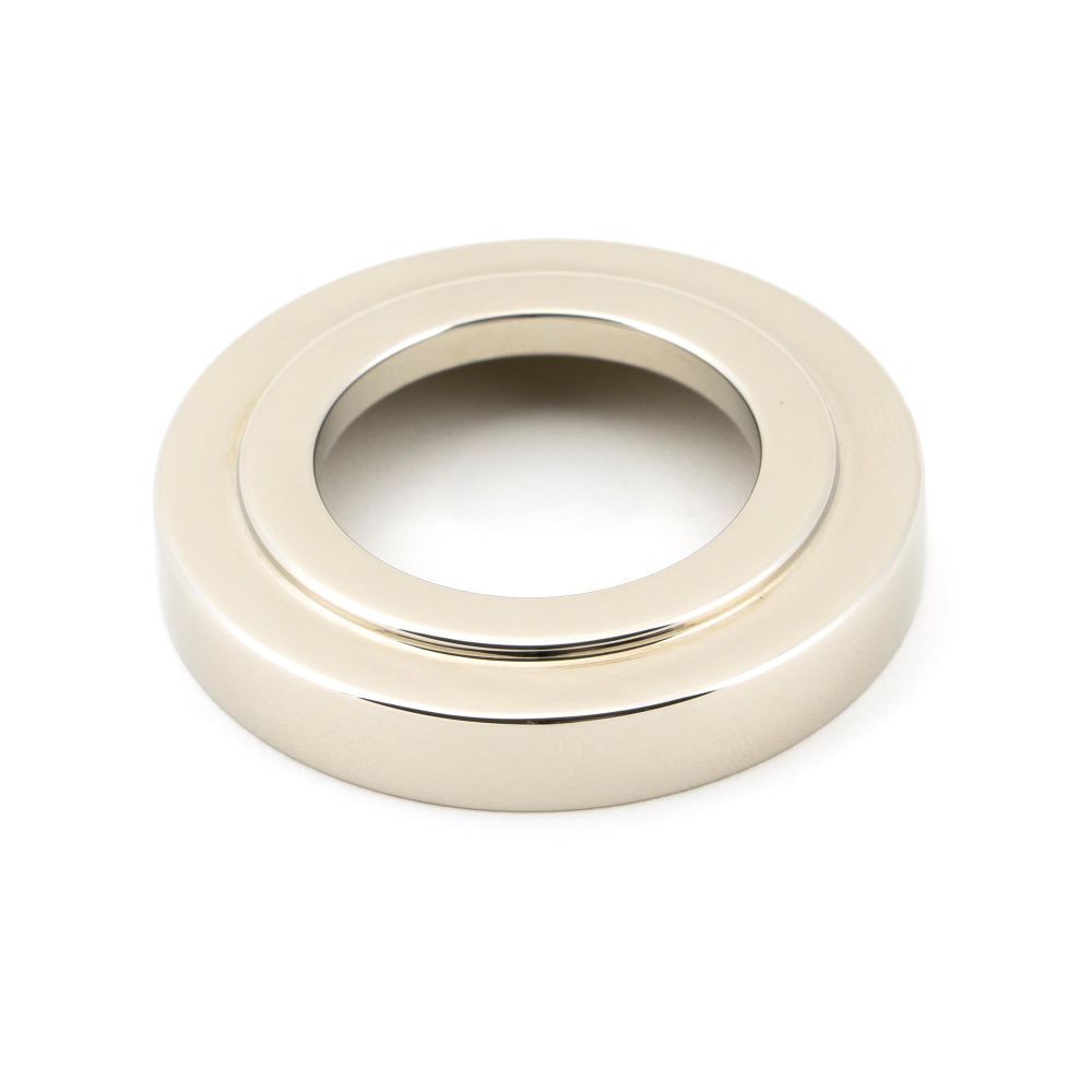 From The Anvil - Polished Nickel Hammered Newbury Lever on Rose Set (Art Deco) Unsprung | Sku. 50046 | Trade Door Handles.