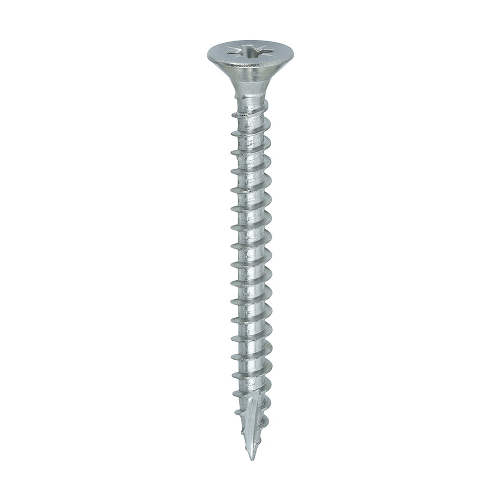This is an image of Timco - Classic Multi-Purpose Screws - PZ - Double Countersunk - A4 Stainless Steel 5.0 x 50mm - (200 PCS Box) 50050CLA4