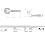 From The Anvil - Aged Bronze Hammered Newbury Lever on Rose Set (Beehive) - Unsprung | Sku. 50051 | Trade Door Handles.