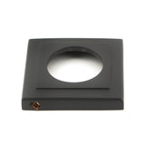 From The Anvil - Aged Bronze Hammered Newbury Lever on Rose Set (Square) - Unsprung | Sku. 50052 | Trade Door Handles.