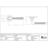 From The Anvil - Polished Bronze Hammered Newbury Lever on Rose Set (Plain) - Unsprung | Sku. 50053 | Trade Door Handles.