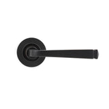 From The Anvil - Aged Bronze Avon Round Lever on Rose Set (Plain) - Unsprung | Sku. 50057 | Trade Door Handles.