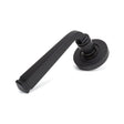 From The Anvil - Aged Bronze Avon Round Lever on Rose Set (Plain) - Unsprung | Sku. 50057 | Trade Door Handles.