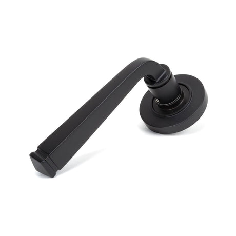 From The Anvil - Aged Bronze Avon Round Lever on Rose Set (Plain) - Unsprung | Sku. 50057 | Trade Door Handles.