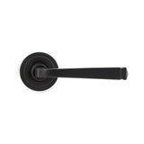 From The Anvil - Aged Bronze Avon Round Lever on Rose Set (Art Deco) - Unsprung | Sku. 50058 | Trade Door Handles.
