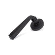From The Anvil - Aged Bronze Avon Round Lever on Rose Set (Art Deco) - Unsprung | Sku. 50058 | Trade Door Handles.