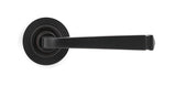 From The Anvil - Aged Bronze Avon Round Lever on Rose Set (Beehive) - Unsprung | Sku. 50059 | Trade Door Handles.