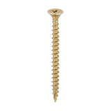 This is an image of Timco - C2 Strong-Fix Screws - PZ - Double Countersunk - Twin-Cut - Yellow 5.0 x 60mm - (200 PCS Box) 50060C2