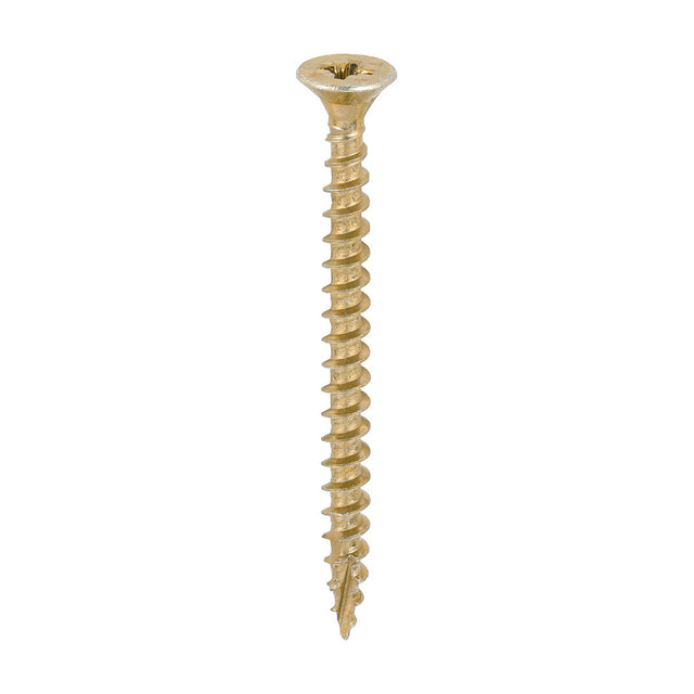 This is an image of Timco - C2 Strong-Fix Screws - PZ - Double Countersunk - Twin-Cut - Yellow 5.0 x 60mm - (200 PCS Box) 50060C2
