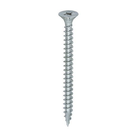 This is an image of Timco - Classic Multi-Purpose Screws - PZ - Double Countersunk - A4 Stainless Steel 5.0 x 60mm - (200 PCS Box) 50060CLA4
