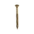 This is an image of Timco - Velocity Premium Multi-Use Screws - PZ - Double Countersunk - Yellow 5.0 x 60mm - (200 PCS Box) 50060VY