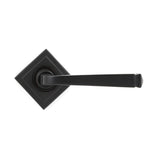 From The Anvil - Aged Bronze Avon Round Lever on Rose Set (Square) - Unsprung | Sku. 50060 | Trade Door Handles.