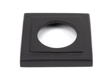 From The Anvil - Aged Bronze Avon Round Lever on Rose Set (Square) - Unsprung | Sku. 50060 | Trade Door Handles.