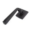 From The Anvil - Aged Bronze Avon Round Lever on Rose Set (Square) - Unsprung | Sku. 50060 | Trade Door Handles.