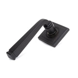 From The Anvil - Aged Bronze Avon Round Lever on Rose Set (Square) - Unsprung | Sku. 50060 | Trade Door Handles.