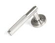 From The Anvil - Satin Marine SS (316) Brompton Lever on Rose Set (Beehive) - Unsprung | Sku. 50067 | Trade Door Handles.