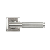 From The Anvil - Satin Marine SS (316) Brompton Lever on Rose Set (Square) - Unsprung | Sku. 50068 | Trade Door Handles.