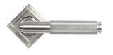 From The Anvil - Satin Marine SS (316) Brompton Lever on Rose Set (Square) - Unsprung | Sku. 50068 | Trade Door Handles.