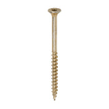 This is an image of Timco - C2 Clamp-Fix Screws - TX - Double Countersunk with Ribs - Twin-Cut - Yellow 5.0 x 70mm - (200 PCS Box) 50070C2C