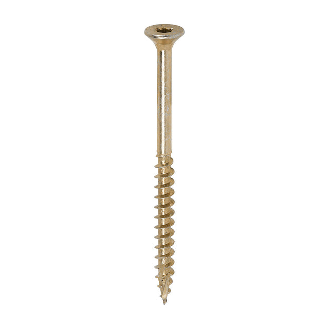 This is an image of Timco - C2 Clamp-Fix Screws - TX - Double Countersunk with Ribs - Twin-Cut - Yellow 5.0 x 70mm - (200 PCS Box) 50070C2C