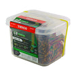 This is an image of Timco - C2 Strong-Fix Screws - PZ - Double Countersunk - Twin-Cut - Yellow 5.0 x 70mm - (1200 PCS Tub) 50070C2LT