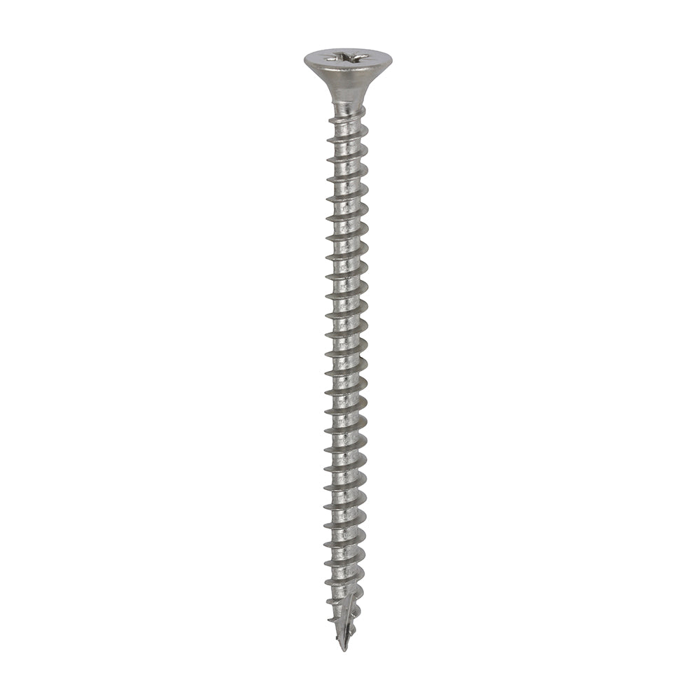 This is an image of Timco - Classic Multi-Purpose Screws - PZ - Double Countersunk - A4 Stainless Steel 5.0 x 70mm - (200 PCS Box) 50070CLA4