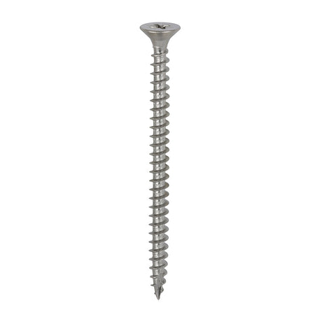 This is an image of Timco - Classic Multi-Purpose Screws - PZ - Double Countersunk - A4 Stainless Steel 5.0 x 70mm - (200 PCS Box) 50070CLA4