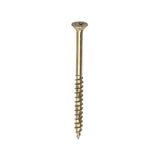 This is an image of Timco - Velocity Premium Multi-Use Screws - PZ - Double Countersunk - Yellow 5.0 x 70mm - (200 PCS Box) 50070VY
