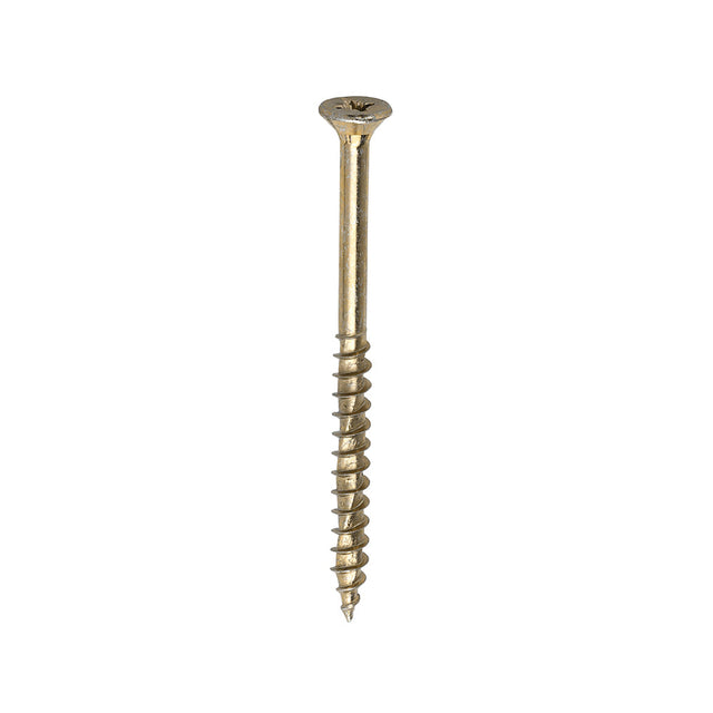 This is an image of Timco - Velocity Premium Multi-Use Screws - PZ - Double Countersunk - Yellow 5.0 x 70mm - (200 PCS Box) 50070VY
