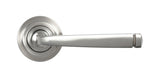 From The Anvil - Satin Marine SS (316) Avon Round Lever on Rose Set (Art Deco) - Unsprung | Sku. 50074 | Trade Door Handles.