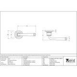 From The Anvil - Satin Marine SS (316) Avon Round Lever on Rose Set (Art Deco) - Unsprung | Sku. 50074 | Trade Door Handles.