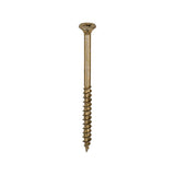 This is an image of Timco - Velocity Premium Multi-Use Screws - PZ - Double Countersunk - Yellow 5.0 x 75mm - (200 PCS Box) 50075VY