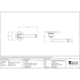 From The Anvil - Polished Marine SS (316) Avon Round Lever on Rose Set (Plain) - Unsprung | Sku. 50077 | Trade Door Handles.