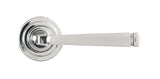 From The Anvil - Polished Marine SS (316) Avon Round Lever on Rose Set (Art Deco) U | Sku. 50078 | Trade Door Handles.