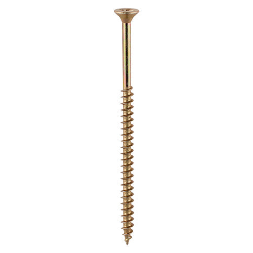 This is an image of Timco - Solo Woodscrews - PZ - Double Countersunk - Yellow 5.0 x 80mm - (120 PCS TIMbag) 50080CHYB