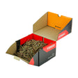 This is an image of Timco - Solo Chipboard & Woodscrews - Industry Pack - PZ - Double Countersunk - Yellow 5.0 x 80mm - (1000 PCS Box) 50080SOLOIND
