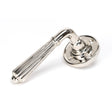 From The Anvil - Polished Nickel Hinton Lever on Rose Set - Unsprung | Sku. 50082 | Trade Door Handles.