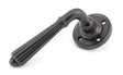 From The Anvil - Aged Bronze Hinton Lever on Rose Set - Unsprung | Sku. 50084 | Trade Door Handles.