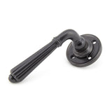 From The Anvil - Aged Bronze Hinton Lever on Rose Set - Unsprung | Sku. 50084 | Trade Door Handles.
