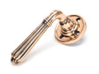 From The Anvil - Polished Bronze Hinton Lever on Rose Set - Unsprung | Sku. 50085 | Trade Door Handles.