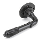 From The Anvil - Aged Bronze Reeded Lever on Rose Set - Unsprung | Sku. 50089 | Trade Door Handles.