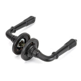 From The Anvil - Aged Bronze Reeded Lever on Rose Set - Unsprung | Sku. 50089 | Trade Door Handles.
